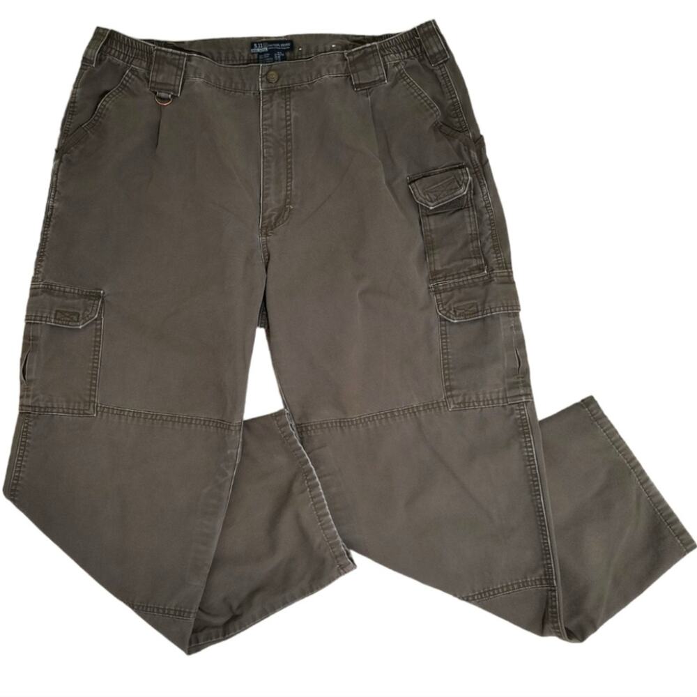 5.11 Tactical Series 74251 Cargo Pants Men's Sz 42 x 32 Gray Green Canvas Cotton
